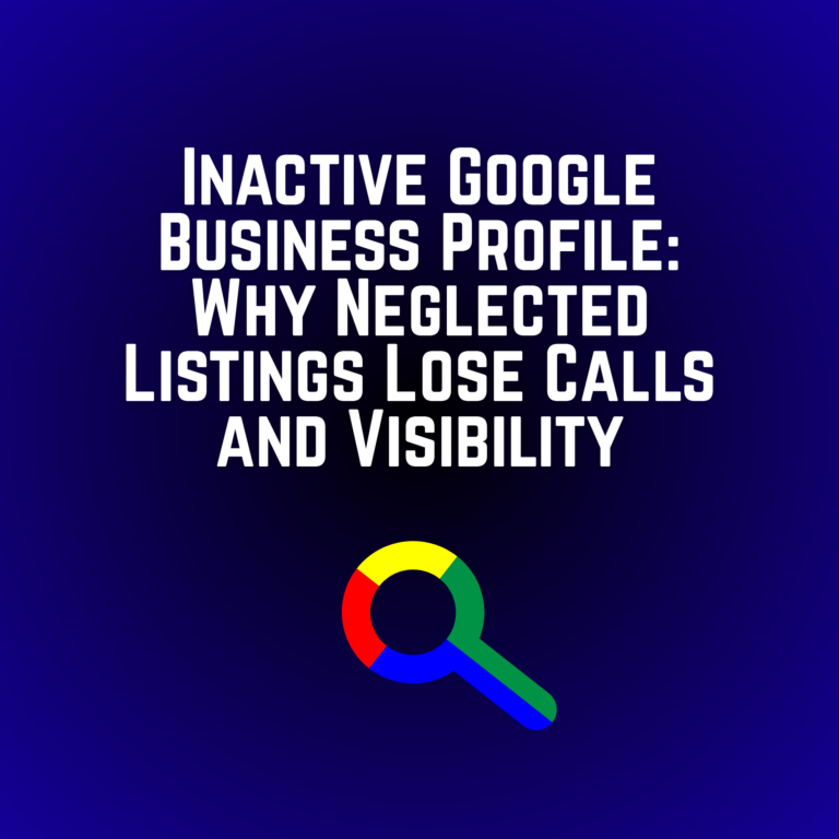 Inactive Google Business Profile